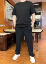 Burberry高仿黑色冰感液氨棉短袖T恤寬版剪裁舒適吸濕排汗2025夏季潮流爆款