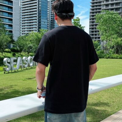 Thom Browne 一比一黑色圓領短袖T恤 高端訂製 潮男春夏必備百搭款