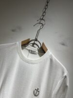 Thom Browne 白色 2025春夏新品 華夫格純棉刺繡LOGO短袖T恤 經典休閒款