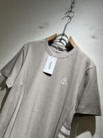 Thom Browne 2025春夏新品 華夫格純棉刺繡LOGO短袖T恤 男士休閒經典款