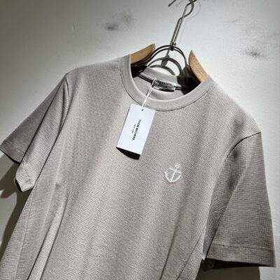 Thom Browne 2025春夏新品 華夫格純棉刺繡LOGO短袖T恤 男士休閒經典款