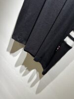 Thom Browne 黑色精品仿製短袖T恤 華夫棉材質 刺繡LOGO 2025春夏新款男士必備