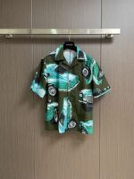 BURBERRY2025早秋新款｜黑綠汽車印花短袖+短褲套裝｜男女同款 一比一精品仿製