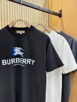 Burberry頂級原單黑色走秀款短袖T恤設計感強烈親膚舒適2025春夏新品