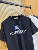 Burberry頂級原單黑色走秀款短袖T恤設計感強烈親膚舒適2025春夏新品