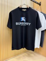 Burberry頂級原單黑色走秀款短袖T恤設計感強烈親膚舒適2025春夏新品