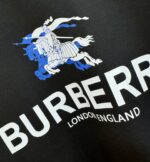Burberry頂級原單黑色走秀款短袖T恤設計感強烈親膚舒適2025春夏新品