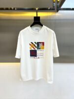 Burberry原單白色LOGO短袖T恤時髦百搭親膚透氣2025春夏潮流單品