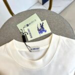 Burberry原單白色LOGO短袖T恤時髦百搭親膚透氣2025春夏潮流單品