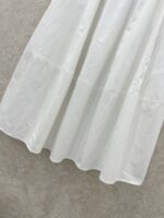 Chanel 一比一白色中古風雙C半身裙 拼接設計立體剪裁 膝下顯瘦減齡款