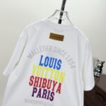 LV 一比一白色彩色印花T恤 春夏寬鬆圓領款 男女同款潮流百搭單品