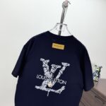 LV 原單黑色彩色印花T恤 春夏寬鬆圓領男女同款 潮流百搭必備單品