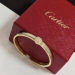 卡地亞 Cartier 鑲鑽豹頭手鐲｜高端定制 V金材質｜經典男女款