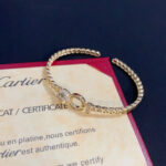 卡地亞 Cartier 鑲鑽豹頭手鐲｜高端定制 V金材質｜經典男女百搭款