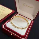 卡地亞 Cartier 鑲鑽豹頭手鐲｜高端定制 V金材質｜經典男女百搭款