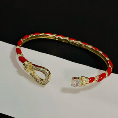 卡地亞 Cartier 鑲鑽豹頭手鐲｜明星同款 爆款熱銷｜高端定制 V金材質