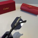卡地亞 Cartier 無框珍貴太陽眼鏡｜金屬材質＋PC鏡腿｜高端輕奢款