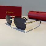 卡地亞 Cartier 無框珍貴太陽眼鏡｜金屬材質＋PC鏡腿｜高端輕奢款