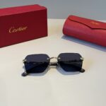 卡地亞 Cartier 珍貴系列無框太陽眼鏡｜金屬材質＋PC鏡腿｜高端輕奢款