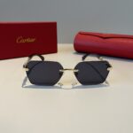 卡地亞 Cartier 無框珍貴太陽眼鏡｜金屬材質＋PC鏡腿｜高端輕奢款