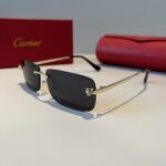 卡地亞 Cartier 珍貴系列無框太陽眼鏡｜金屬材質＋PC鏡腿｜高端輕奢款