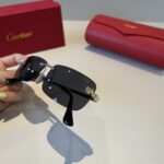 Cartier 卡地亞 珍貴無框太陽眼鏡｜金屬材質＋PC鏡腿｜超輕奢華