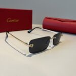 Cartier 卡地亞 珍貴無框太陽眼鏡｜金屬材質＋PC鏡腿｜超輕奢華