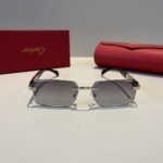 Cartier 卡地亞 珍貴無框太陽眼鏡｜金屬＋PC鏡腿｜超輕電鍍工藝