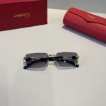 Cartier 卡地亞 珍貴無框太陽眼鏡｜金屬＋PC鏡腿｜超輕電鍍工藝