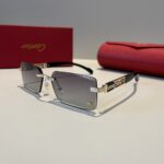 Cartier 卡地亞 珍貴無框太陽眼鏡｜金屬＋PC鏡腿｜超輕電鍍工藝