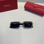 Cartier 卡地亞 珍貴無框太陽眼鏡｜金屬＋PC材質｜超輕奢華電鍍工藝