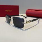 Cartier 卡地亞 珍貴無框太陽眼鏡｜金屬材質＋PC鏡腿｜超輕奢華電鍍工藝