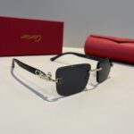 Cartier 卡地亞 珍貴無框太陽眼鏡｜金屬材質＋PC鏡腿｜超輕奢華電鍍工藝