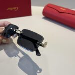 Cartier 卡地亞 珍貴無框太陽眼鏡｜金屬材質＋PC鏡腿｜超輕奢華電鍍工藝
