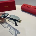 Cartier 卡地亞 珍貴無框太陽眼鏡｜金屬材質＋PC鏡腿｜超輕電鍍工藝