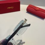 Cartier 卡地亞 珍貴無框太陽眼鏡｜金屬材質＋PC鏡腿｜超輕電鍍工藝