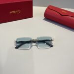 Cartier 卡地亞 珍貴無框太陽眼鏡｜金屬材質＋PC鏡腿｜超輕電鍍工藝