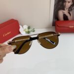 Cartier 卡地亞 新款高端飛行員蛤蟆框墨鏡｜時尚帥氣潮流太陽眼鏡｜戶外駕駛旅遊必備