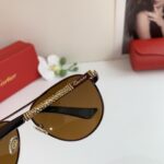 Cartier 卡地亞 新款高端飛行員蛤蟆框墨鏡｜時尚帥氣潮流太陽眼鏡｜戶外駕駛旅遊必備