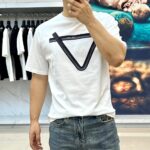 Prada 一比一白色短袖T恤 小熊撞色印花 SS25春夏簡約減齡義式百搭風