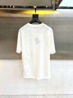 Prada 一比一白色短袖T恤 小熊撞色印花 SS25春夏簡約減齡義式百搭風