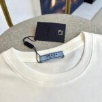 Prada 一比一白色短袖T恤 小熊撞色印花 SS25春夏簡約減齡義式百搭風