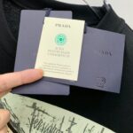 Prada 原單短袖T恤 男女同款春夏新作 毛巾繡Logo設計 義式低奢簡約風