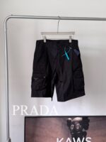 Prada A貨三角標工裝短褲 男士24SS新款輕量機能設計 防風防水日系工裝風