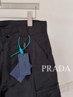 Prada A貨三角標工裝短褲 男士24SS新款輕量機能設計 防風防水日系工裝風
