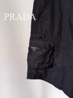 Prada A貨三角標工裝短褲 男士24SS新款輕量機能設計 防風防水日系工裝風