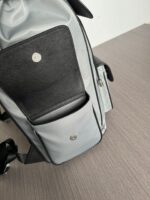 Prada 高仿雙肩背包精品仿製款8457-6 尼龍拼小牛皮 時尚大容量超強收納風格設計