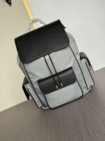 Prada 高仿雙肩背包精品仿製款8457-6 尼龍拼小牛皮 時尚大容量超強收納風格設計