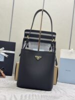 Prada 中號水桶包 1BE080｜精品仿製 2025新款柔感軟牛皮手提肩背兩用包