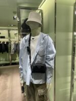 Prada 精品仿製單肩包 2VH172 光皮配布Re-Nylon 百搭多袋設計 新品時尚實用